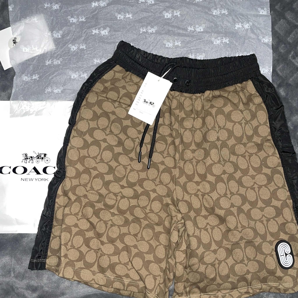 Coach Brown Patterned Shorts - Picture 5 of 6
